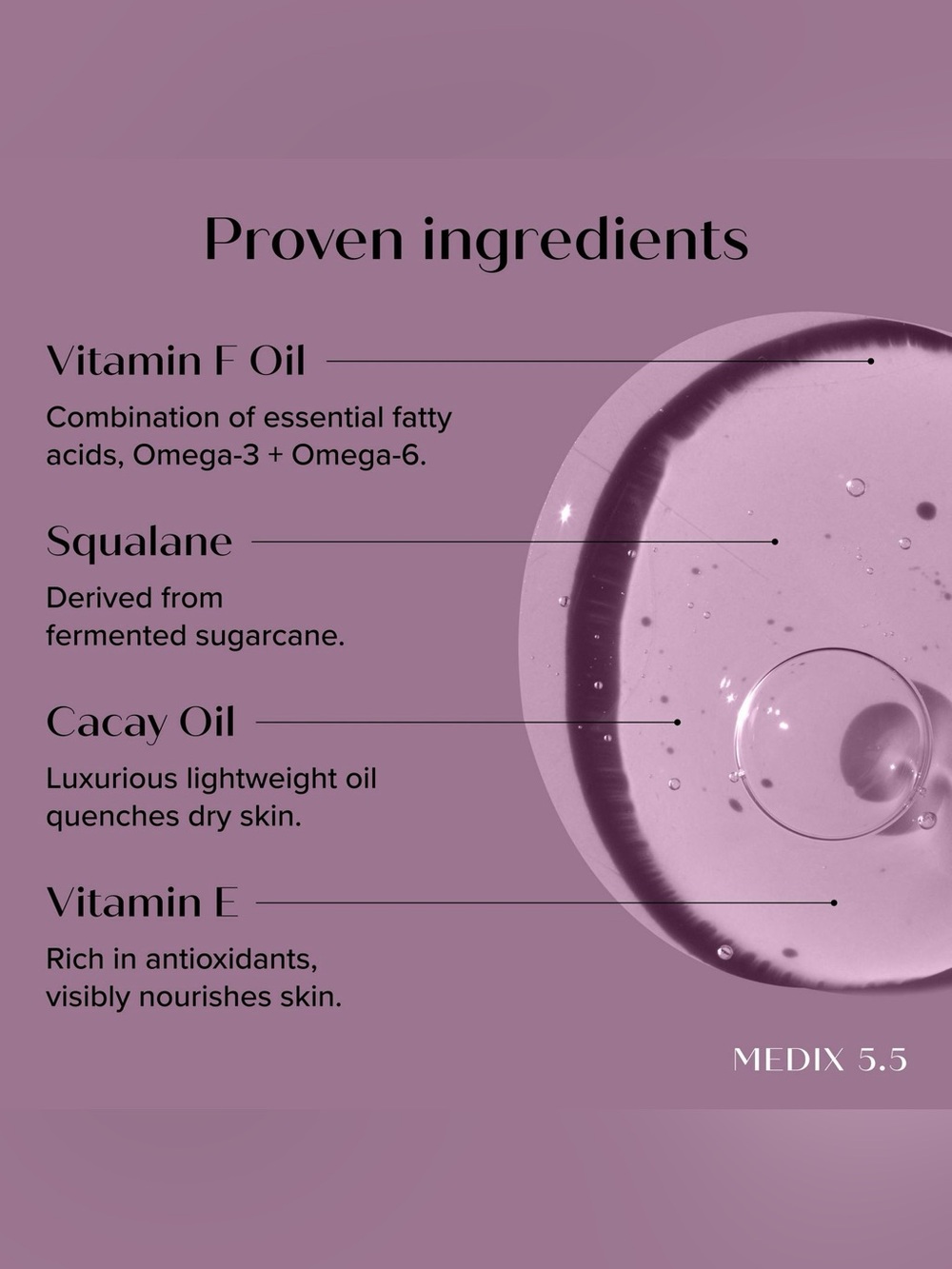 MEDIX 5.5, 20% Vitamin F Barrier Serum for Dull, Dry, Irritated Skin, 1.7 fl oz - Picture 3 of 6